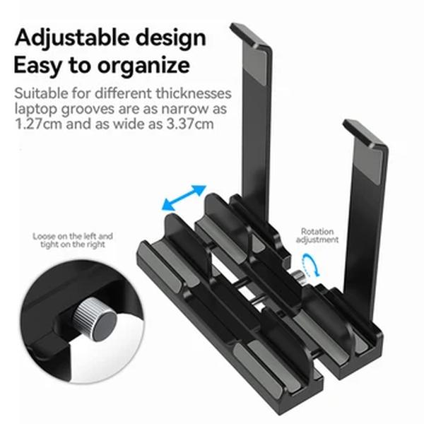 Suporte dobrável ajustável do portátil, suporte do computador, macbook, ipad, tablet, telefone, dupla utilização, ajustável