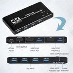 MZX-USB 3.0 Hub Splitter, KVM Switch, Docking Station, 4K Compatível com HDMI, Computador, Laptop, PC, Desktops Acessórios, Switcher Selector