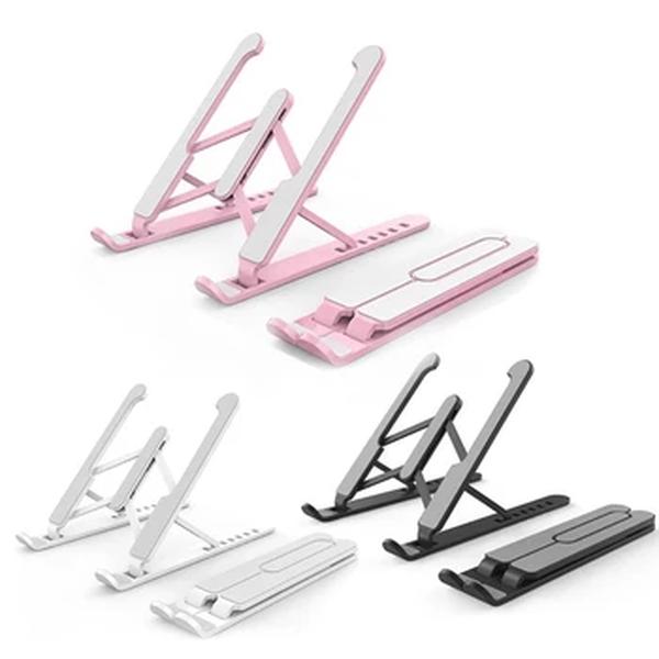 Universal Tablet Laptop Stand Suporte Dobrável Base De Elevação De Calor Dissipação Portátil Elevada Cremalheira De Armazenamento Acessórios Para Computador