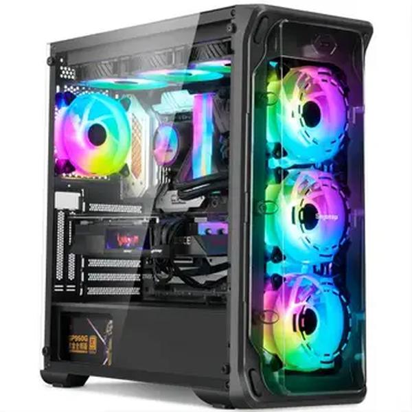 Aotesier-Gaming PC Computador Desktop, Construído em Win10, 16GB de RAM, SSD, 1TB HDD, GTX 1050Ti Core, E5-2650 Processador, Venda Quente, Novo