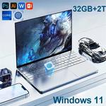 FHD Display Office Laptop, Computador de Estudo, Windows 11, 32GB DDR4, 1TB SSD, N95 Desbloquear, Notebook PC, 15,6"