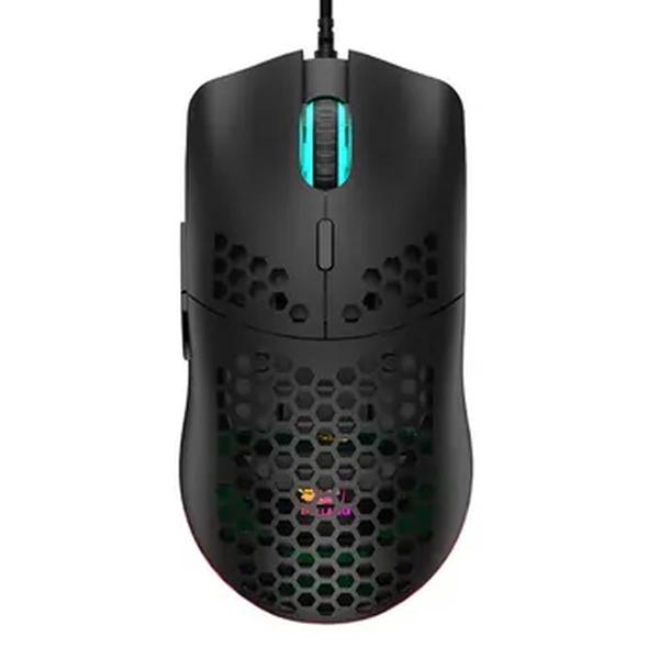 Mouse leve para jogos com fio, Shell ultraleve Honeycomb, RGB Chroma Backlit, 6400 DPI ergonômico para PC portátil Mac Gamer, 69g, M1