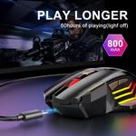 Mouse ergonômico sem fio recarregável com luz de fundo, bluetooth, gamer, jogos, computador, rgb, silencioso, ratos para laptop, pc