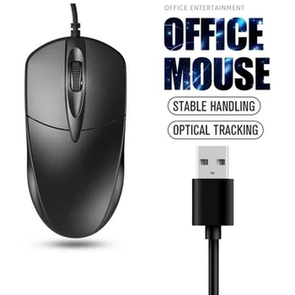 Anti-Slip USB Mouse com Fio Óptico, Laptop, Casa, Escritório, Rolo, 3D, 1200DPI, Jogos, Acessórios de computador, PC, Desktop