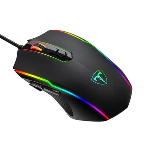 Profissional Ergonômico Com Fio Gaming Mouse, USB, 1600 DPI, 6 Botões, Silencioso, Backlit, Gamer, Computador, PC, Laptop