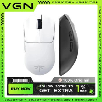 VGN Dragonfly Mouse Sem Fio, Acessórios Gamer, Recarregável, Tipo-C, Dual-Mode, Fps, Peso Leve, PC, Acessórios, F1, PATA 3395, 2.4G