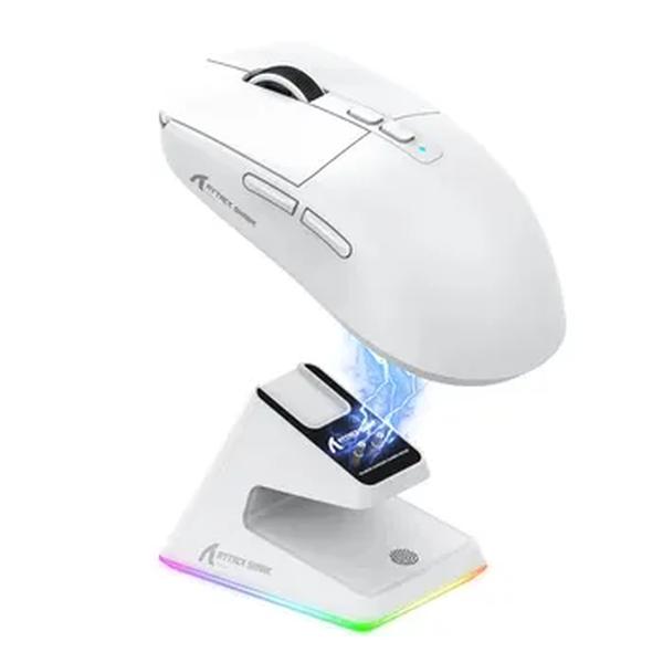 X6 Lightweight Wireless Gaming Mouse, 3 Modos, Com Fio, 2.4G, BT5.2, Até 26K DPI, RGB Backlight, Base de Carregamento, Laptop, Desktop