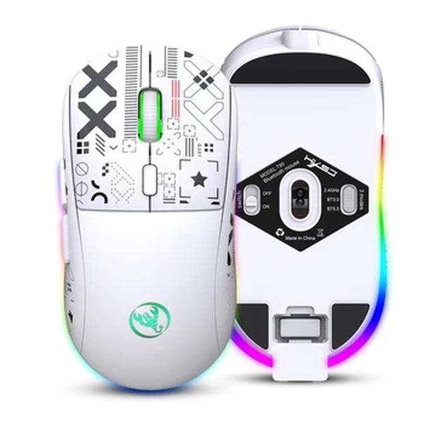 Hxsj-Mouse ergonômico mecânico sem fio, 10 milhões de teclas, 11 modos de iluminação RGB, 2.4G, 3600DPI, T90