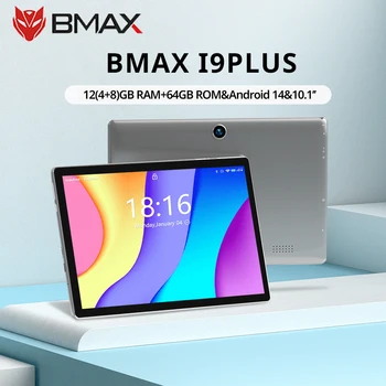 BMAX-I9 Plus Android 13 Tablet para crianças, GPU G522EE, 8GB de RAM, 64GB ROM, 10.1 Polegada, Allwinner RK3562, porta Quad Core, PC, WiFi 6