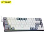 E-YOOO-Mini Slim Wired Teclado Mecânico para Jogos, Interruptor Vermelho, 68 Teclas, Z686 RGB, USB, 60%, Russo, Brasileiro, Português, Computador