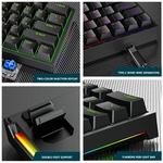 Mini Backlit RGB Gaming Kit Teclado Mecânico, DIY Custom PBT Keycap, Hotswap, Rosa, Branco, USB, PC, 60%, Gamer Mecânico, K620