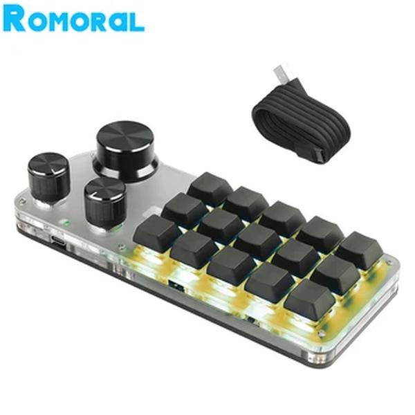 Teclado mecânico personalizado para jogos, Bluetooth 5.0, RGB, 15, 12, 6, teclado personalizado, Hotswap, botão de macramé, jogos, Photoshop