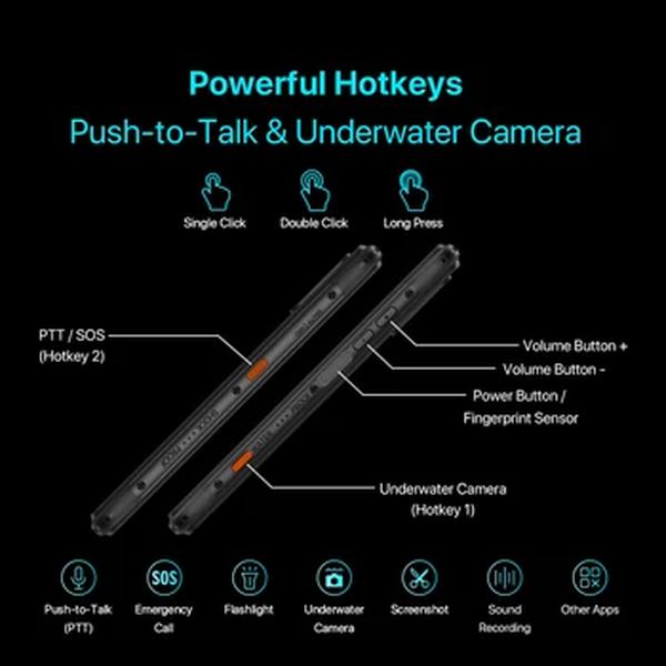 UMIDIGI-BISON X20 Smartphone Robusto, MTK Helio P60 Octa-Core, 6GB, 128GB, 6,53 "HD, Android 13, 6000mAh Bateria, NFC, Estreia Mundial