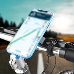 Suporte do telefone anti-choque absorvente para bicicleta, guiador de bicicleta com travamento automático, bicicleta Stem, motocicleta Stem, amortecedor de vibração, 360 °