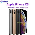 Original iPhone XS Face ID NFC celular, 98% novo desbloqueado, 4GB de RAM, 256GB ROM, 5,8 ", Chip A12 Bionic, IOS12 iPhone XS, 2658mAh