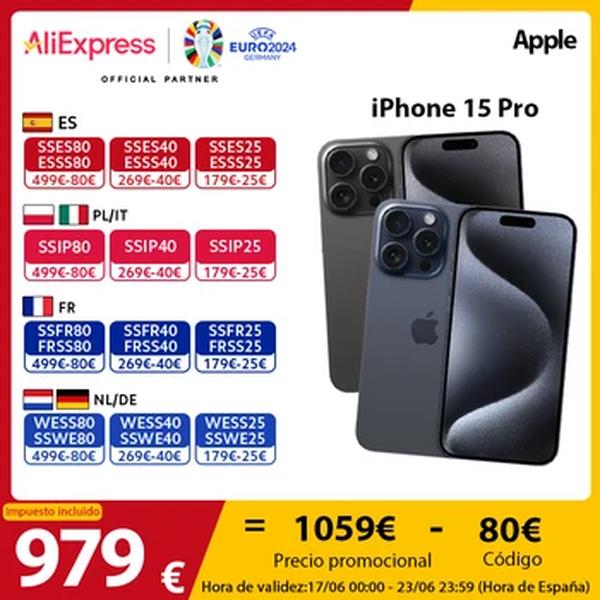 Apple iPhone 15 Pro A17 Pro chip 120Hz Super Retina XDR Display 48MP Câmara Emergência SOS iOS 17 IP68 Resistente à água