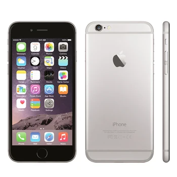 Apple-iPhone 6 Usado Celular, 16GB, 64GB, 128GB, 4,7 "Display, IOS, 3G, WCDMA, 4G, LTE, 8MP, 1G RAM, WIFI, Desbloqueado, Original