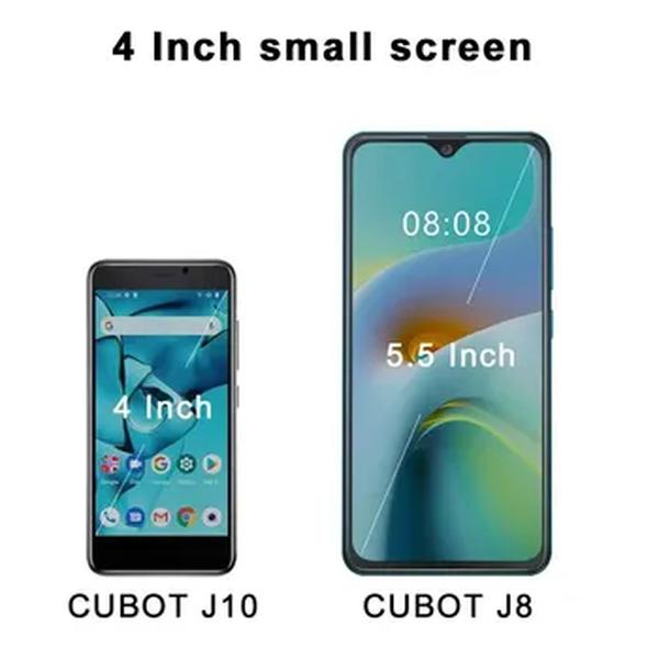 Cubot J10 Smartphone Dual SIM Card, Mini telefone, 2350mAh, 32GB ROM, Câmera traseira 5MP, Google Android 11, Face ID, Telefone 3G, 4"