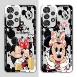 Tampa macia transparente de Disney Mickey Mouse, caso para Samsung Galaxy A13, A24, A33, A25, A54, A34, A14, 4G, A23, A15, A73, 5G