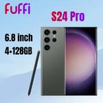 FUFFI-S24 Pro Smartphone Android, Google Play Store, Rede 4G, 6,8 ", 128GB ROM, 4GB RAM, Câmera 13MP