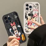 Capa engraçada de Mickey Minnie para Apple, Escada Macia, iPhone 15, 14, 13, 12, 11, Mini, XS, XR, X, 8, 7 Pro Max, Plus