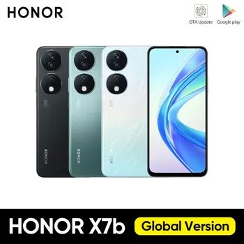 HONOR-X7b 4G Smartphone, Versão Global, Snapdragon 680, 6.8 ", 90Hz Taxa de Atualização Display, Câmera 108MP, 6000mAh Bateria, Original