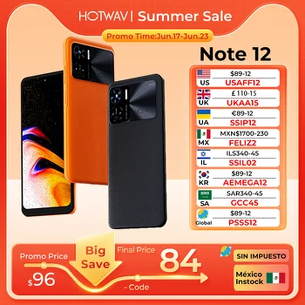 HOTWAV-Nota 12 Smartphone, Carregamento Rápido, NFC Celular, Android 13, 6,8 ", 90Hz, 20W, 8GB + 128GB, Câmera Traseira de 48MP, 6180mAh