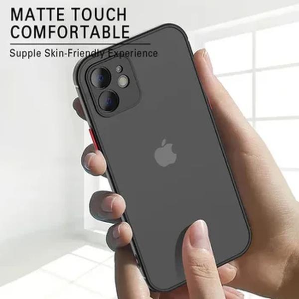 Capa de telefone fosco à prova de choque, estojo de luxo para iPhone 13, 12, 11, 14 Pro Max, Mini, X, XS Max, XR, 15, 7, 8 Plus, SE