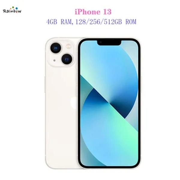 Apple-iPhone 13 Celular, 5G LTE, Face ID, NFC, IOS, A15, Bionic, Núcleo Hexa, 6.1 '', 12MP e 12MP, 3240mAh, 128GB, 256GB, 512GB, original