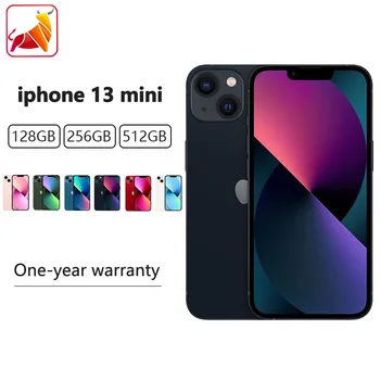 Apple-iPhone 13 Mini iPhone Original, Autêntico, OLED, 128 GB, 256 GB, 512GB ROM, A15, iOS, Face ID, Desbloqueio NFC, 5G, 95% Novo, 20