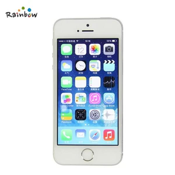 Apple-iPhone desbloqueado 5S, 16GB, 32GB ROM, câmera de 8MP, 1136x640 Pixel, WiFi, GPS, celular Bluetooth, multilíngue, original