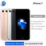 Apple original iphone 7 4.7 32 32 32gb iphone7 ios 4g lte impressão digital celular bom como s8 smartphone