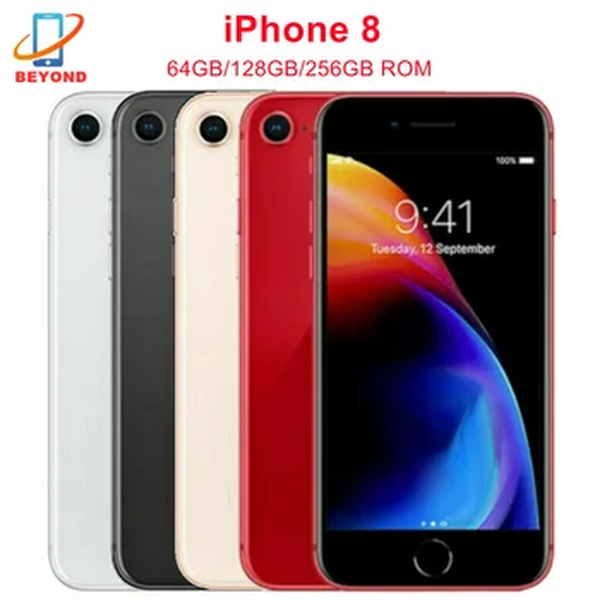 Apple-iPhone 8, 64GB, 256GB, 4,7 ", Retina IPS, LCD, NFC, Impressão digital, desbloqueado de fábrica, iPhone 8, 4G LTE Smart Phone, original