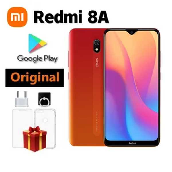 Xiaomi-Redmi 8A Smartphone, Bateria do Telefone Móvel, 4GB, 64GB, 5000mAh, Snapdargon 439, Câmera 12MP, 4G, Original