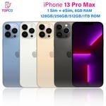 Original iPhone 13 Pro Max Celular, Face ID, NFC, Original, 128GB, 256GB, 512GB, 1TB ROM, 6GB de RAM, Genuíno, OLED, A15, 12MP, ESIM, 5G