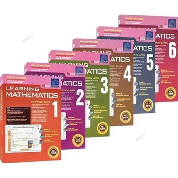 Escola Primária de Cingapura Mathematic Textbook, Fascículo, Aprender Matemática Livro, Jardim de Infância, Aprender Matemática Livro, 1-6, 1-6