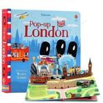 Educational Picture Books for Kids, Usborne Pop Up, Inglês, 3D, Papelão, Flap, Montessori, Educational Toy for Baby, Londres