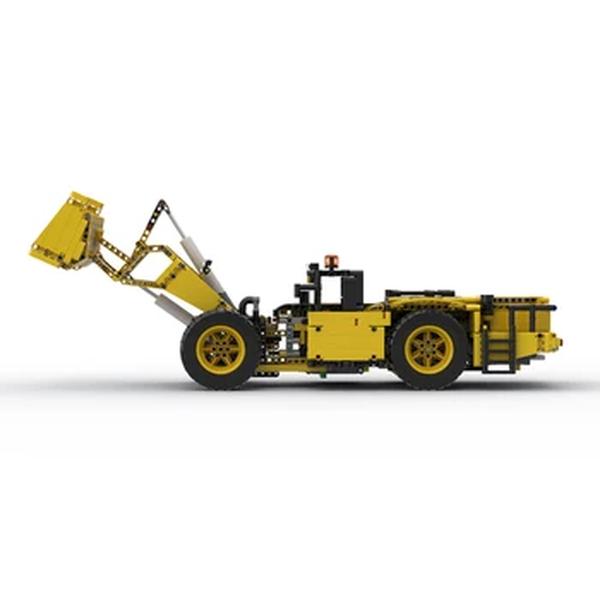 Mining Underground Loader Model Building Blocks, Urban Engineering Vehicle Collection Series, Expert Brinquedos Educativos para Crianças