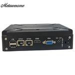 Mini PC industrial Fanless de alumínio, caixa do metal, mini computador do PC, Intel I5, processador I7, DDR3L, Msata, SSD, 2LAN, VGA, exposição do HD