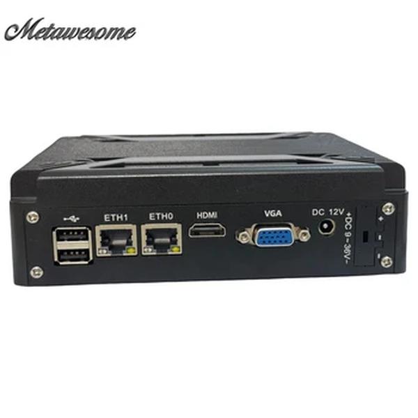 Mini PC industrial Fanless de alumínio, caixa do metal, mini computador do PC, Intel I5, processador I7, DDR3L, Msata, SSD, 2LAN, VGA, exposição do HD