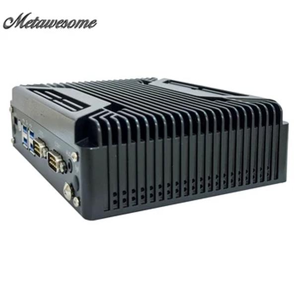 Mini PC industrial Fanless de alumínio, caixa do metal, mini computador do PC, Intel I5, processador I7, DDR3L, Msata, SSD, 2LAN, VGA, exposição do HD