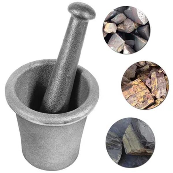 Esuya argamassa pilão ferramenta grande tamanho 6.5kg rock-minério triturador moagem mineração pulverizer mina prospecção ensaio ouro quartzo extra