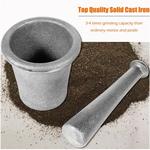 Esuya argamassa pilão ferramenta grande tamanho 6.5kg rock-minério triturador moagem mineração pulverizer mina prospecção ensaio ouro quartzo extra