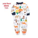 Recém-nascido Pijama com zíper, roupa interior quente de inverno, macacão de 1 peça, macacão infantil, roupas de caminhão