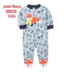 Recém-nascido Pijama com zíper, roupa interior quente de inverno, macacão de 1 peça, macacão infantil, roupas de caminhão