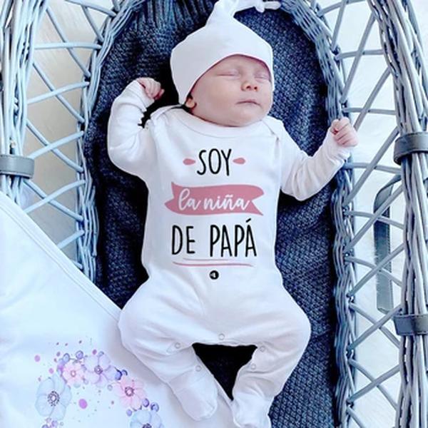 Babygrow Sleepsuit para o bebê recém-nascido, Romper Infantil, Roupas Unisex, Eu Sou Roupa De Casa Do Papai, Presente Do Chuveiro Recém-nascido