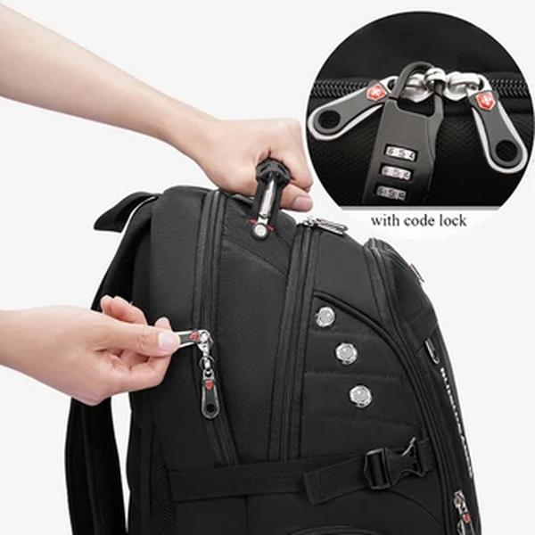 Mochila Laptop Impermeável para Homens e Mulheres, Carregamento USB, Mochila Oxford, Mochila de Escola Moderna, Viagem, 17 ", 20", 2024