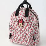 Disney-Cute Minnie Cartoon Print Backpack for Children, Large Capacity Book Storage, Kindergarten Baby School Bag, Girls, New, 2023