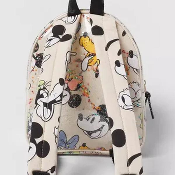 Disney-Meninas Mickey Mouse Print Mochila, Armazenamento De Viagem, Desenhos Animados, Bonito, Bebê, Mini, Moda