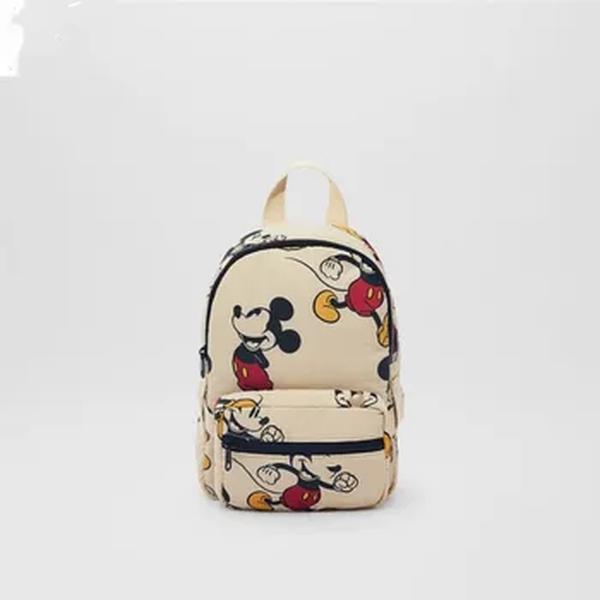 Mochila infantil padrão mickey mouse disney, bolsa de escola elegante, estampa bonito mickey, leve, nova